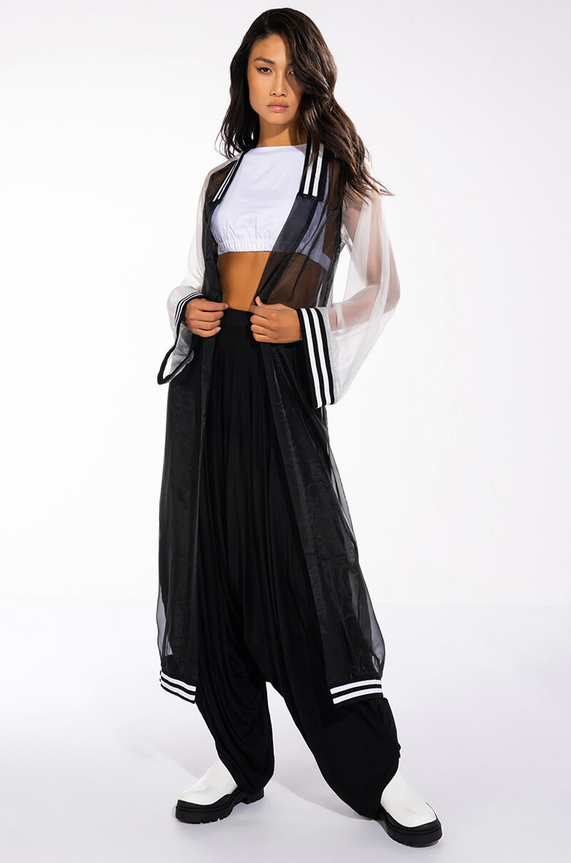 SOMEONE TOLD ME MESH TRENCH view 0