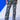 Front View Something Different Metallic Detailed Jeans