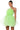 Front View Something Light Tulle Mini Dress In Light Green