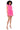 Back View Something Special Ultra Ruffled Backless Mini Dress In Pink