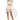 Front View Sonya Pom Pom Detail High Low Sheer Dress In White