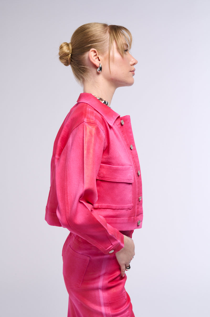 Extra View Sour Candy Crop Jacket