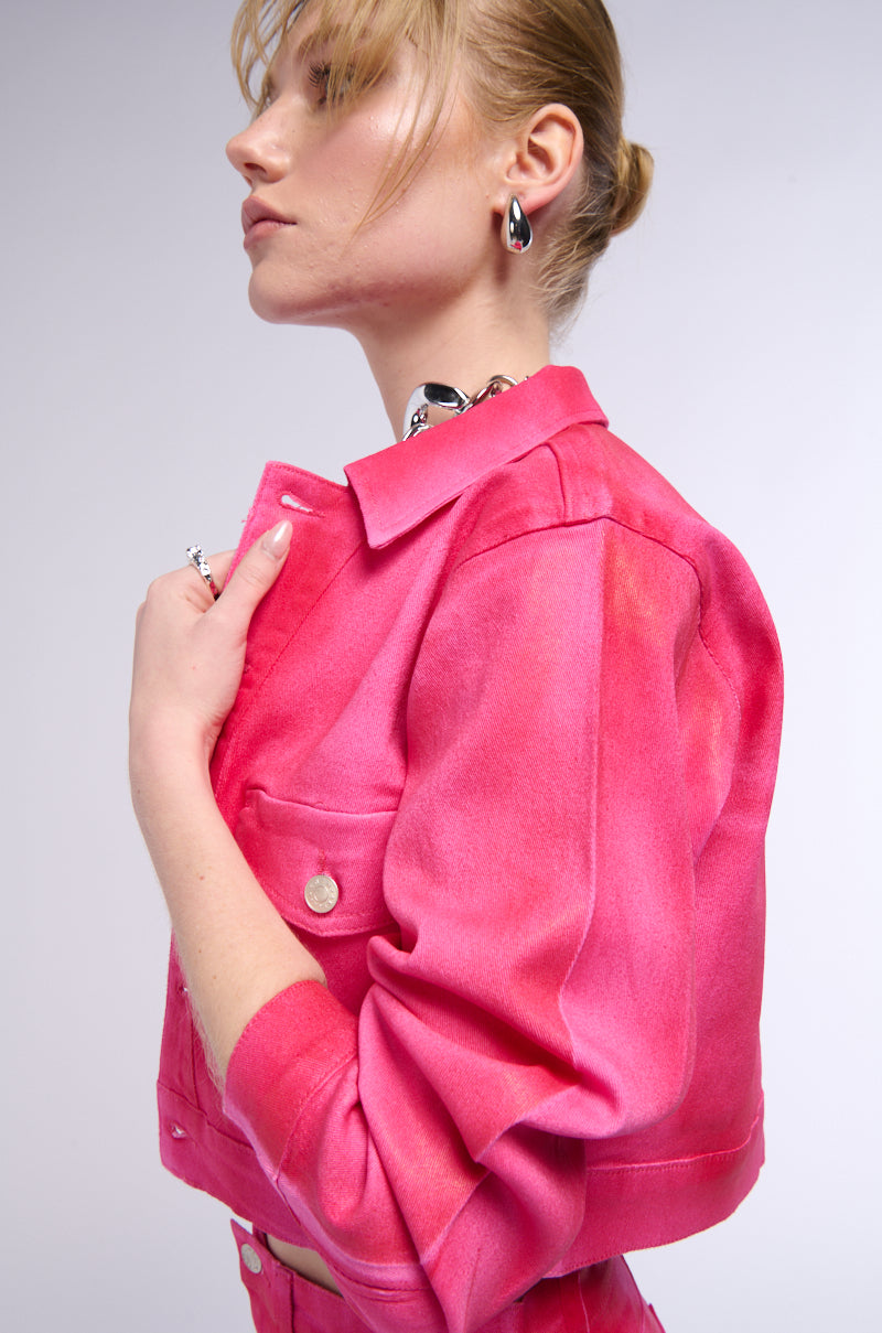 Extra View Sour Candy Crop Jacket
