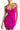 Front View South Beach Ruched Mesh Midi Dress