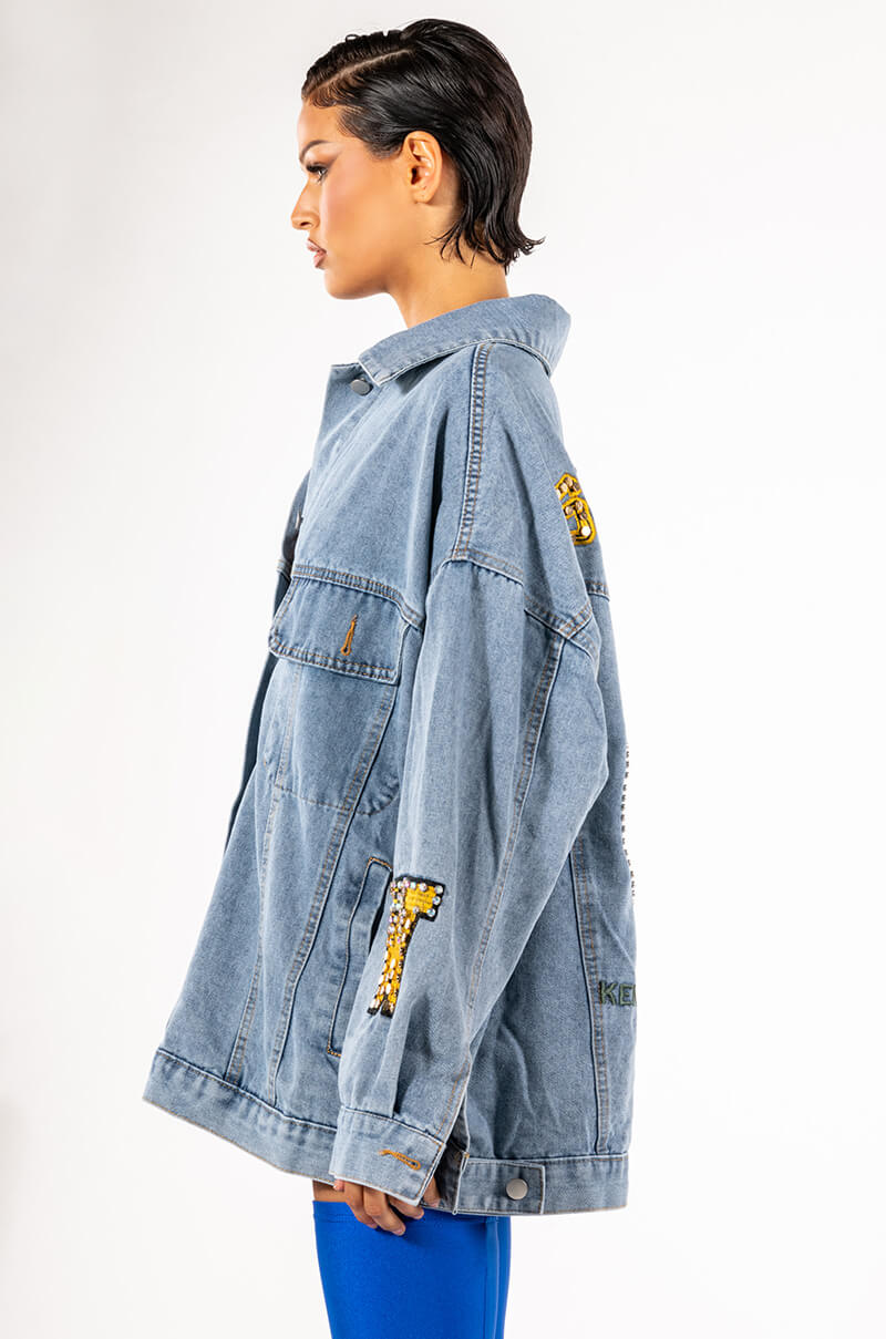 Extra View Space Cadet Oversized Denim Jacket