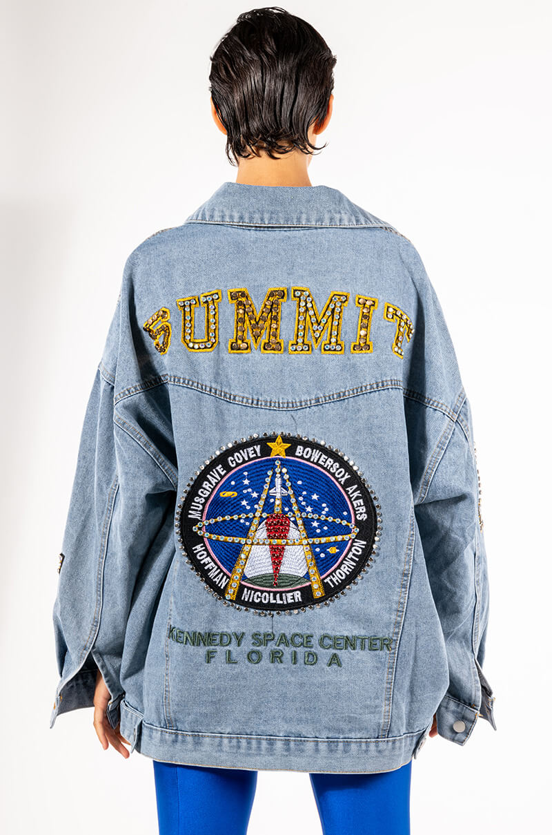 Extra View Space Cadet Oversized Denim Jacket