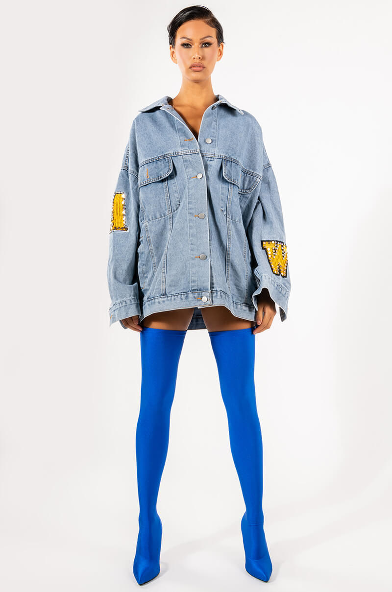 Extra View Space Cadet Oversized Denim Jacket