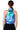 Extra View Space Cadet Sleeveless Zip Up Top In Blue Green Metallic