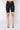 Front View Spanx Faux Leather Bike Short in Black