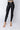 Front View Spanx Faux Leather Moto Leggings in Black