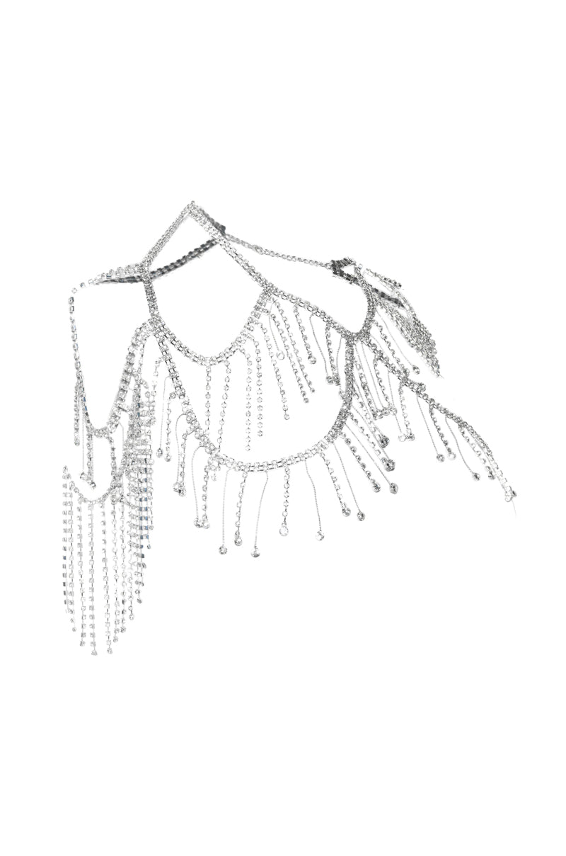 Back View Sparkling Lights Bling Collar