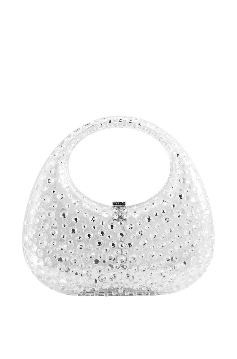 Side View Speed Of Light Embellished Acrylic Purse