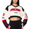 Front View Speed Racing Crop Sweatshirt 