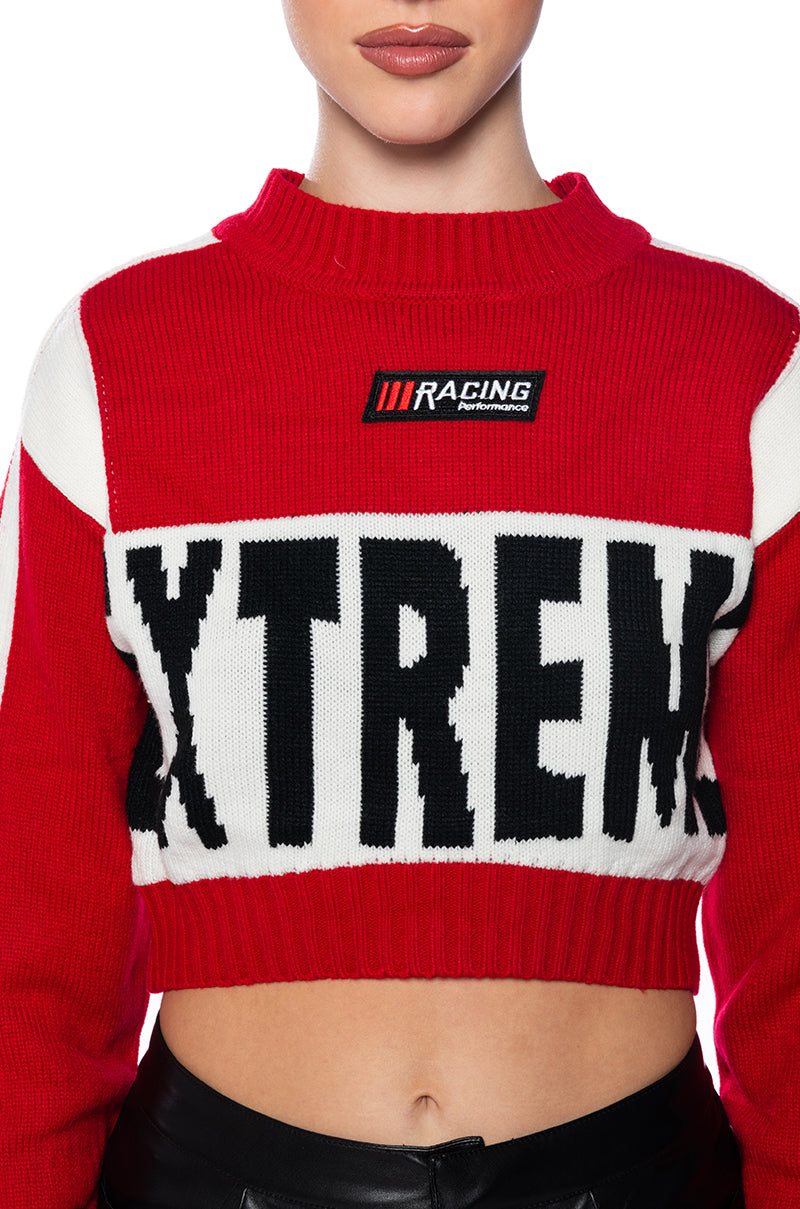 Extra View Speed Up Extreme Graphic Sweater