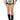 Front View Speed Up Motor Faux Leather Colorblock Mini Skirt