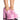 Front View Spicegirl Chunky Croc Loafer In Pink