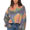 Front View Spotless Mind Pull Over Cropped Sweater