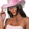 Front View Stallion Western Embellished Cowboy Hat In Pink