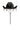 Back View Stallion Western Rhinestone Embellished Cowboy Hat In Black