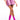 Front View Star Chasing Mini Skirt In Pink