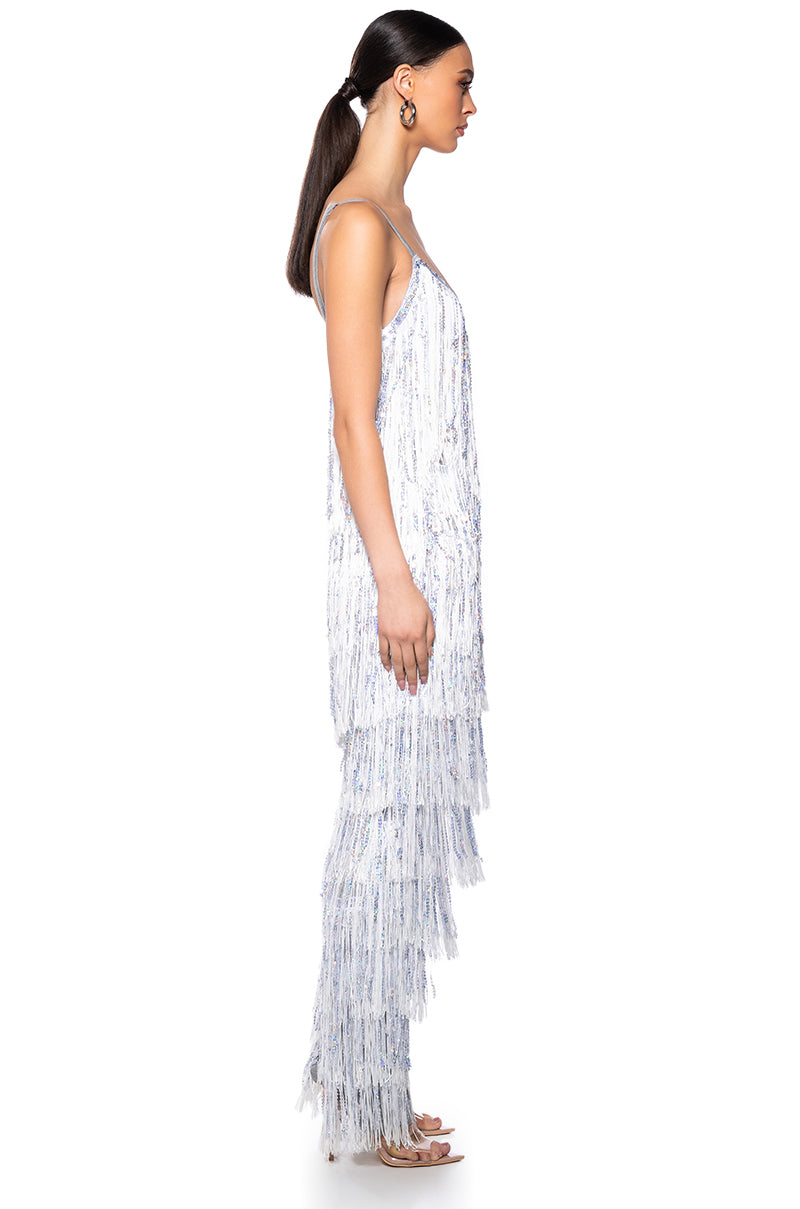 Back View Star Of The Show Fringe Jumpsuit