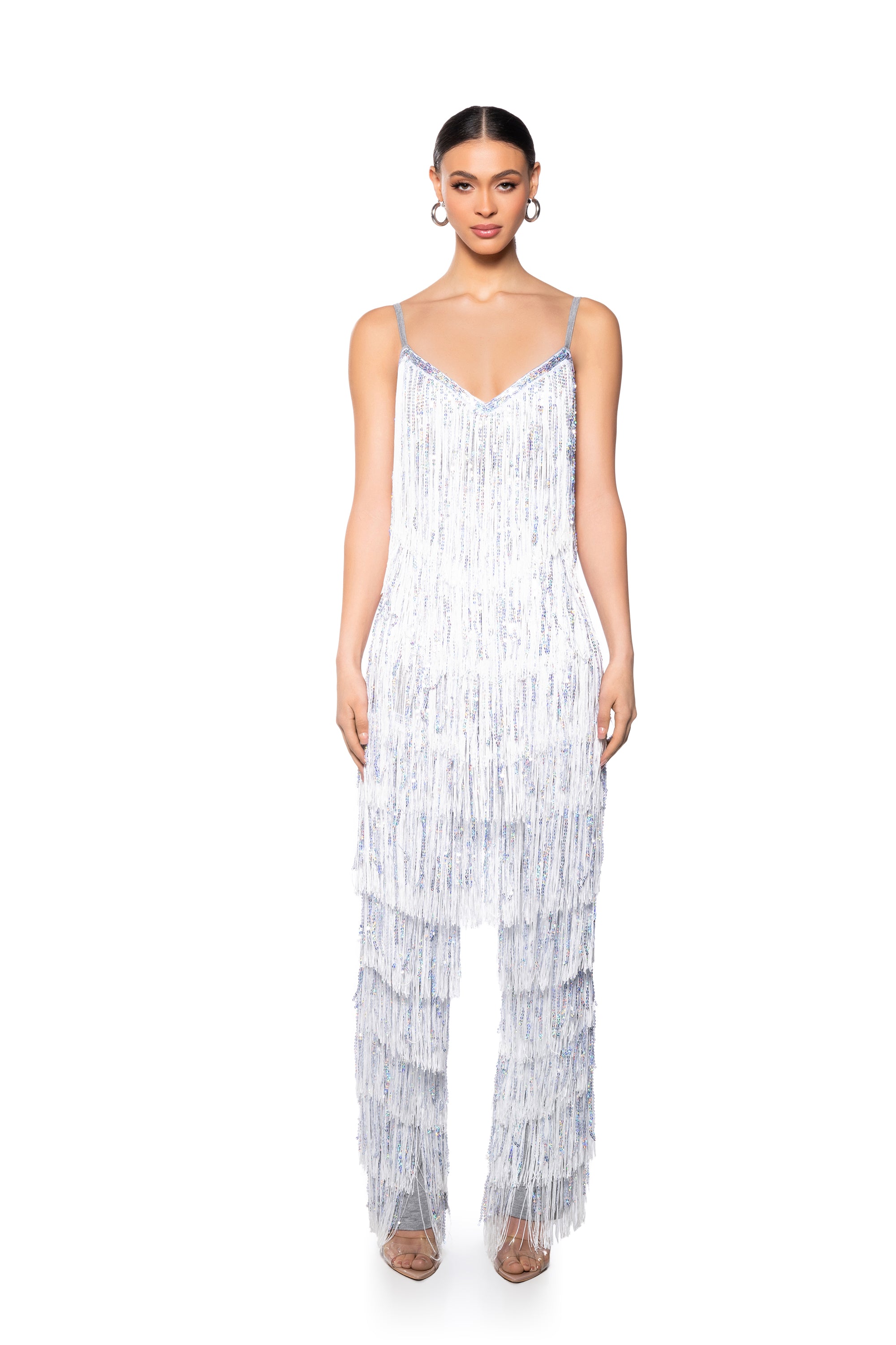 Extra View Star Of The Show Fringe Jumpsuit