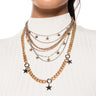 Front View Star Power Layered Necklace