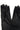 Back View Star Stretch Evening Glove In Black