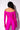 Extra View Star Stretch Its Giving Model Material Gloved Bodysuit In Fucshia