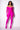 Extra View Star Stretch Its Giving Model Material Gloved Bodysuit In Fucshia