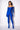 Extra View Star Stretch Its Giving Model Material Gloved Bodysuit In Royal Blue