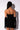 Extra View Star Stretch Ruched Strapless Mini Dress With Long Gloves In Black