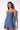 Full View Star Stretch Ruched Strapless Mini Dress With Long Gloves In Light Blue