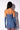 Extra View Star Stretch Ruched Strapless Mini Dress With Long Gloves In Light Blue