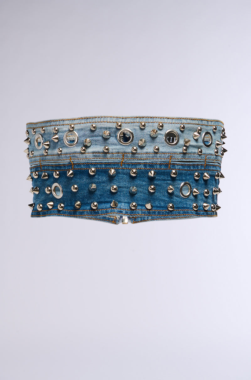 Back View Star Studded Belt