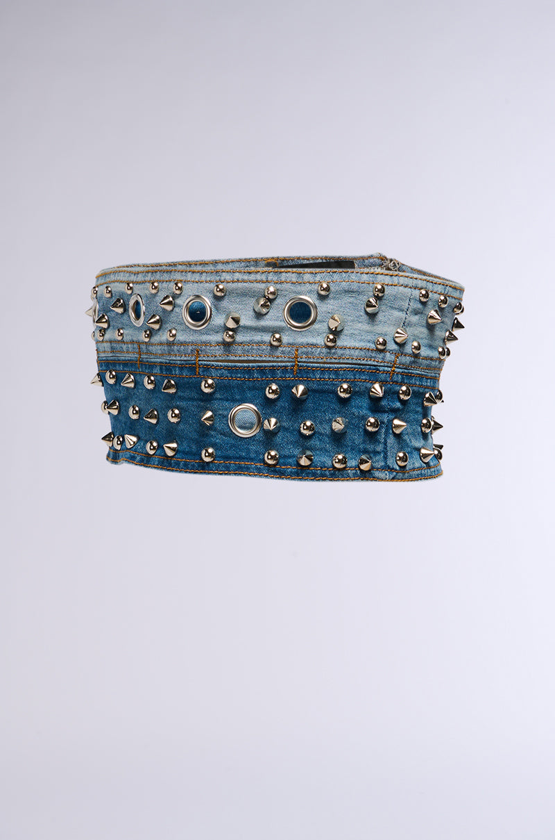 Detail View Star Studded Belt