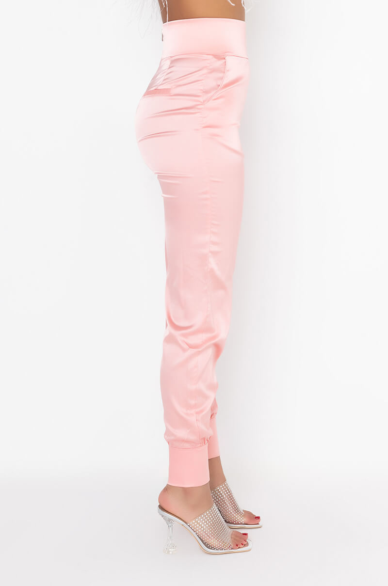 Side View Stars In The Sky Satin Pants
