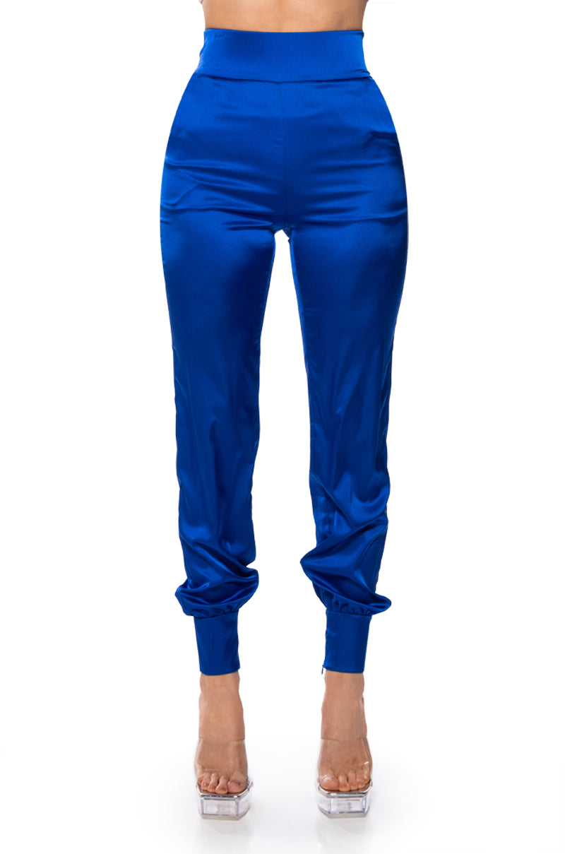 Back View Stars In The Sky Satin Pants