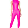 Front View Starstruck Pu Jumpsuit