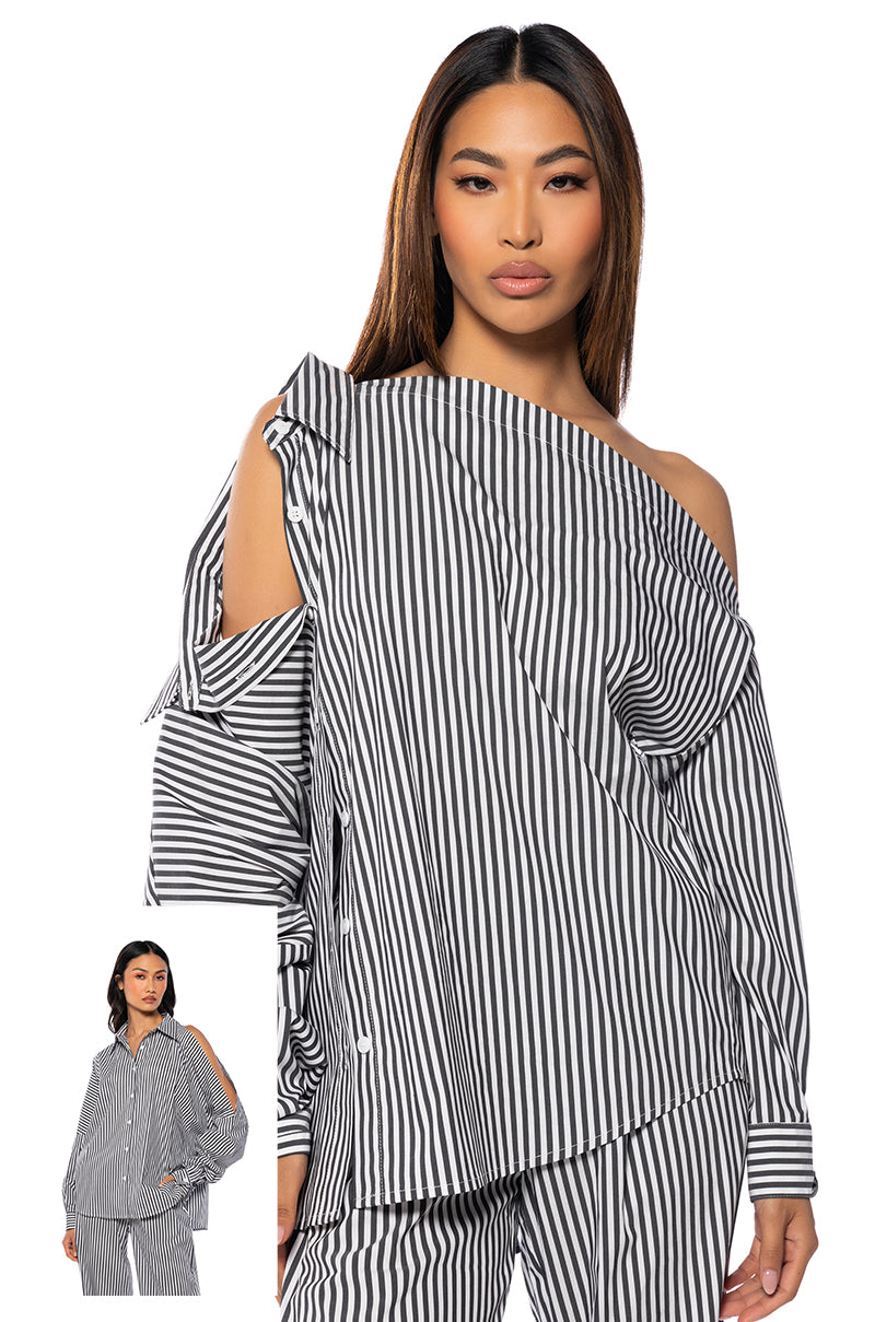 Front View Start The Day Poplin Button Down
