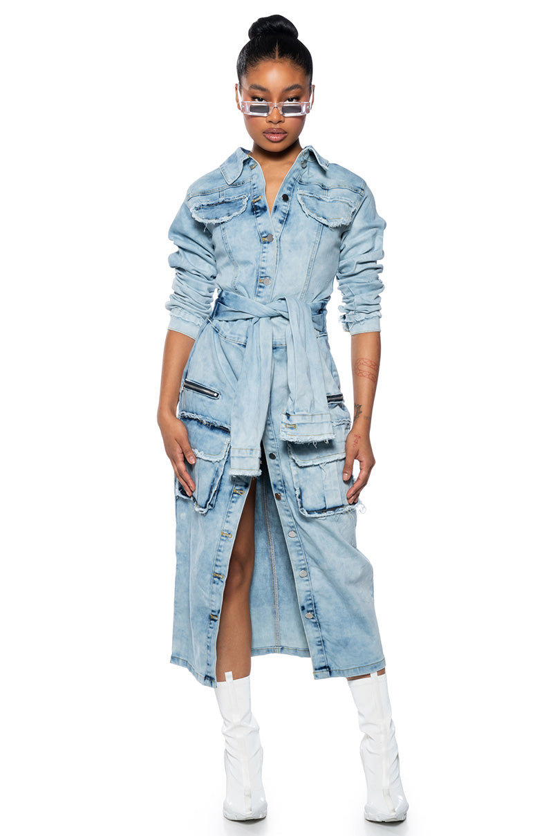 denim dress akira DENIM AND DIAMONDS MINI DRESS