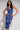 Front View Statue Status Rhinestone Bandage Midi Dress