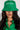 Front View Stay Woke Green Bucket Hat