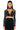 Front View Stella Beaded Ultra Crop Turtleneck Layering Top