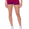 Front View Stella Magenta High Waisted Shorts