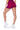 Extra View Stella Magenta High Waisted Shorts