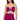 Front View Stella Magenta Tie Front Bandeau Top