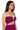 Side View Stella Magenta Tie Front Bandeau Top