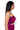 Detail View Stella Magenta Tie Front Bandeau Top