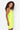 Side View Stepping Out Like Midi Dress With Rhinestone in Neon Green